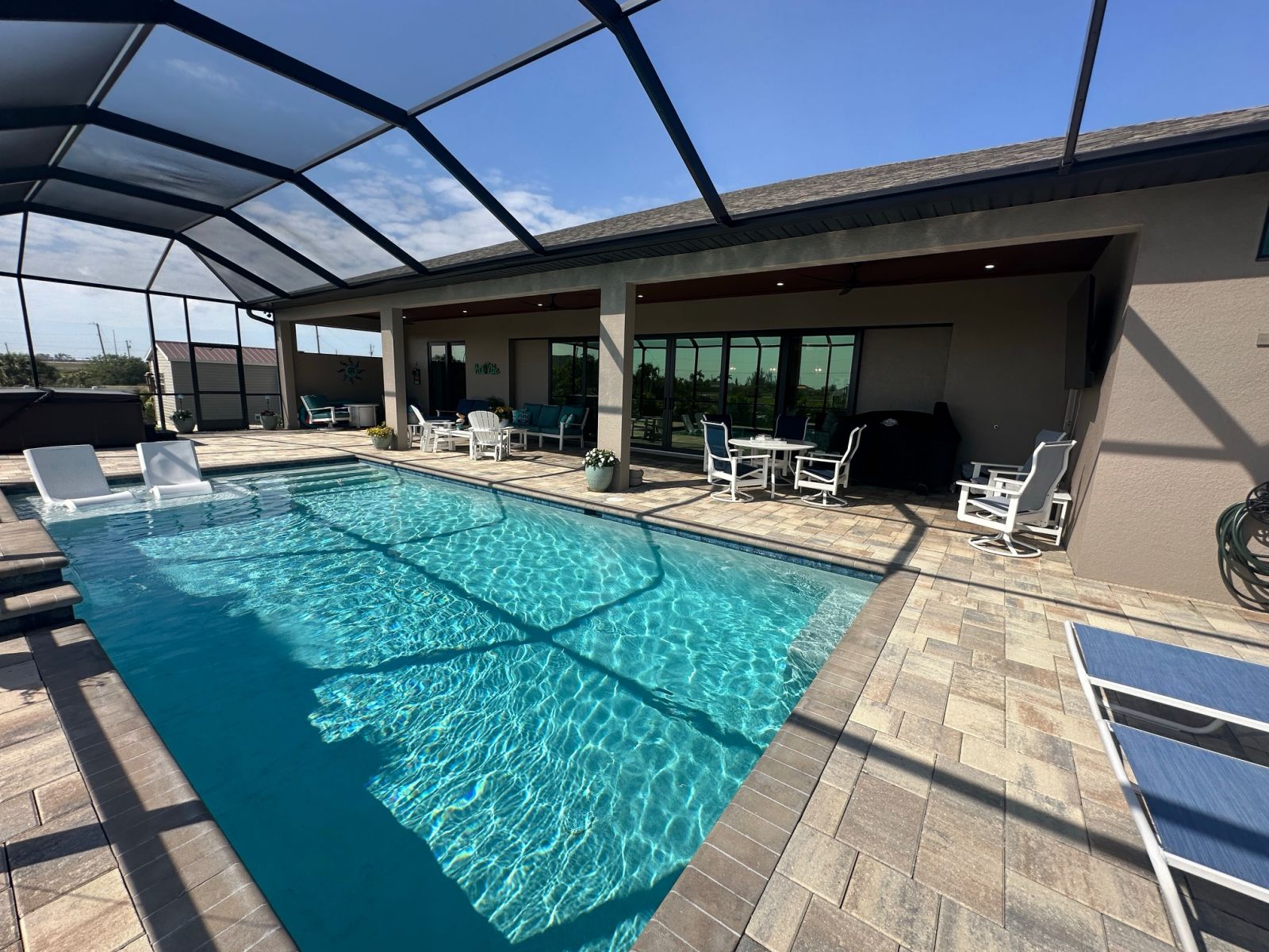 Newly installed pool